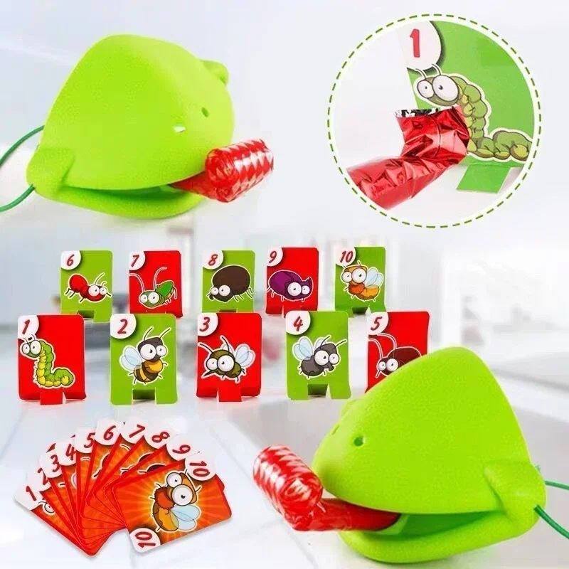 Frog Tongue Lick Game Funny Family Party Board Game For Kids Adults 2