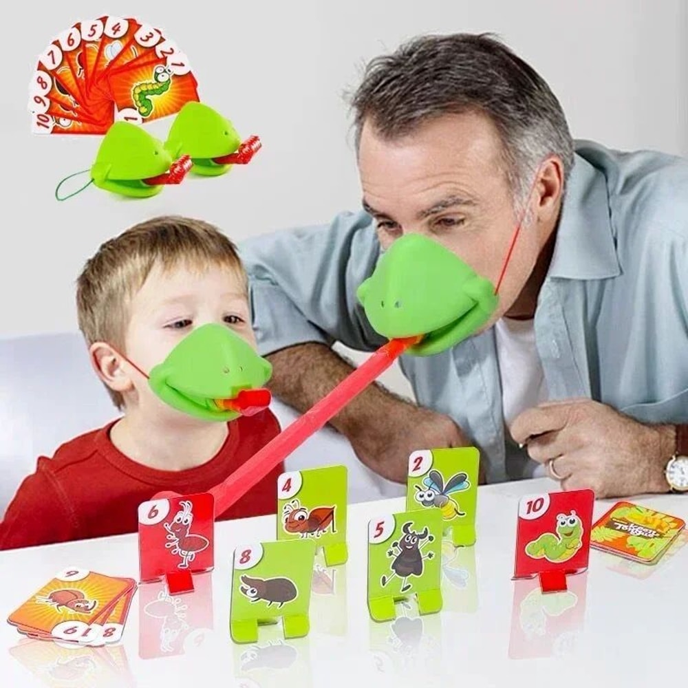 Frog Tongue Lick Game Funny Family Party Board Game For Kids Adults 3