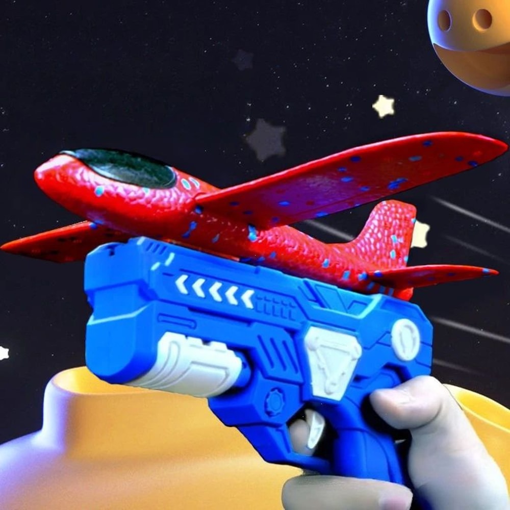 Foam Airplane Launcher Toy Outdoor Flying Catapult Plane For Kids Safe EPP Birthday Gift 1