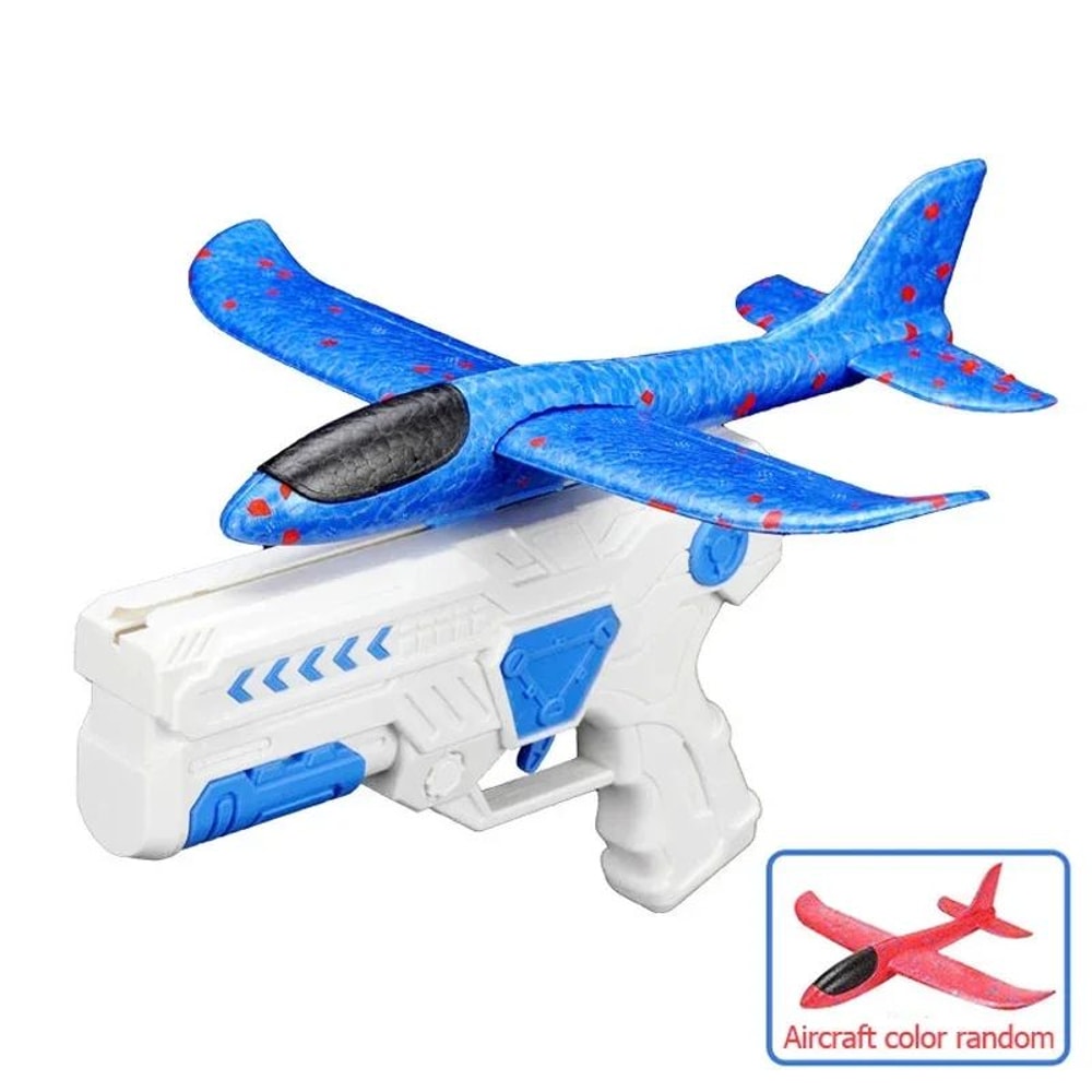 Foam Airplane Launcher Toy Outdoor Flying Catapult Plane For Kids Safe EPP Birthday Gift 4