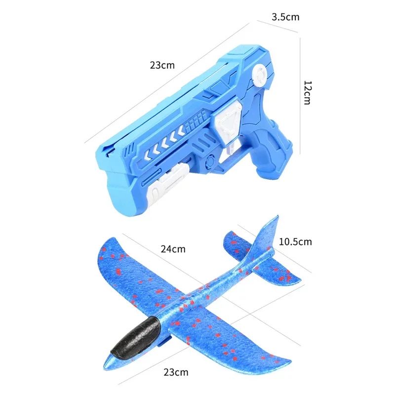 Foam Airplane Launcher Toy Outdoor Flying Catapult Plane For Kids Safe EPP Birthday Gift 5