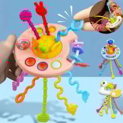 montessori sensory pull string toy – bpa-free baby educational teething & fine motor training (1–3y)