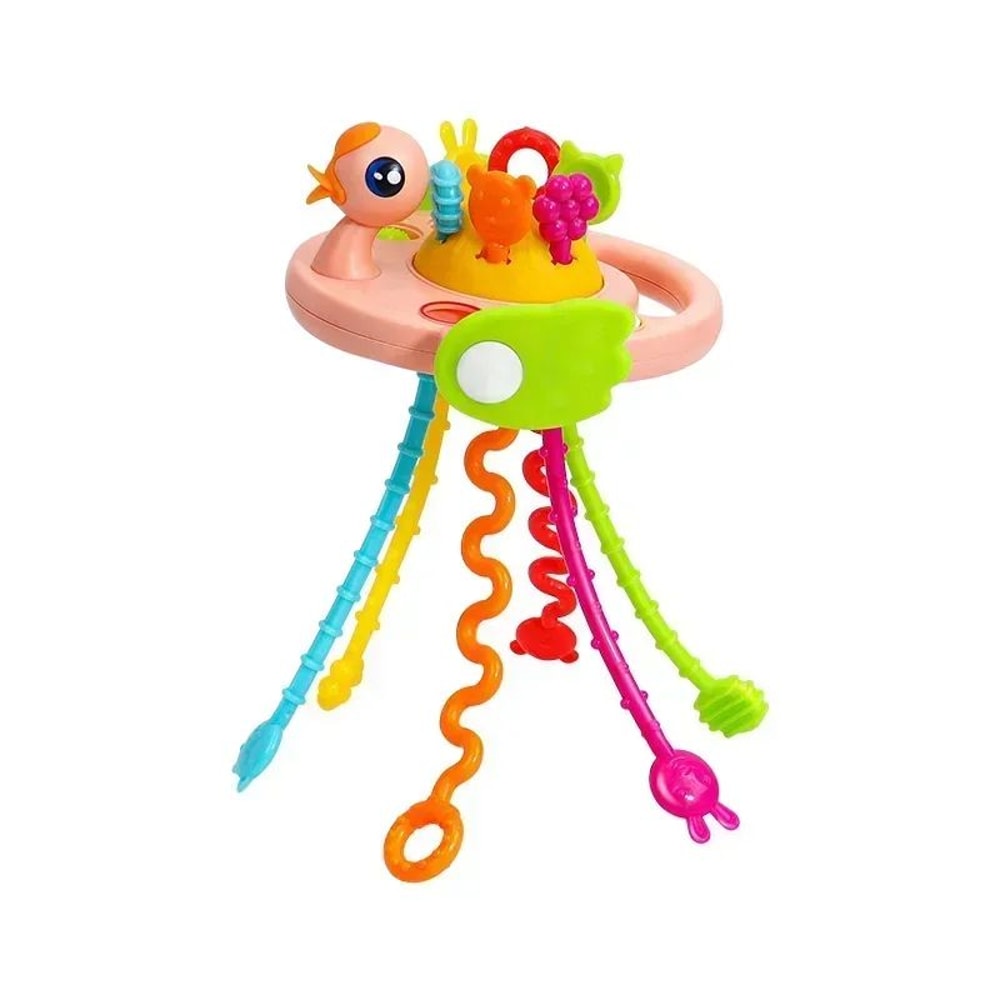 Montessori Sensory Pull String Toy BPAFree Baby Educational Teething Fine Motor Training 13Y 11