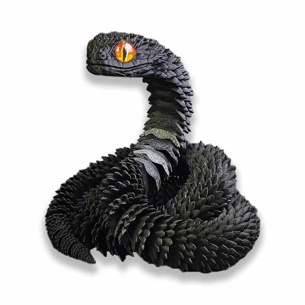 3D Printed Articulated Snake Fidget Toy Movable Joint Desk Ornament Stress Relief Gift 2025 11
