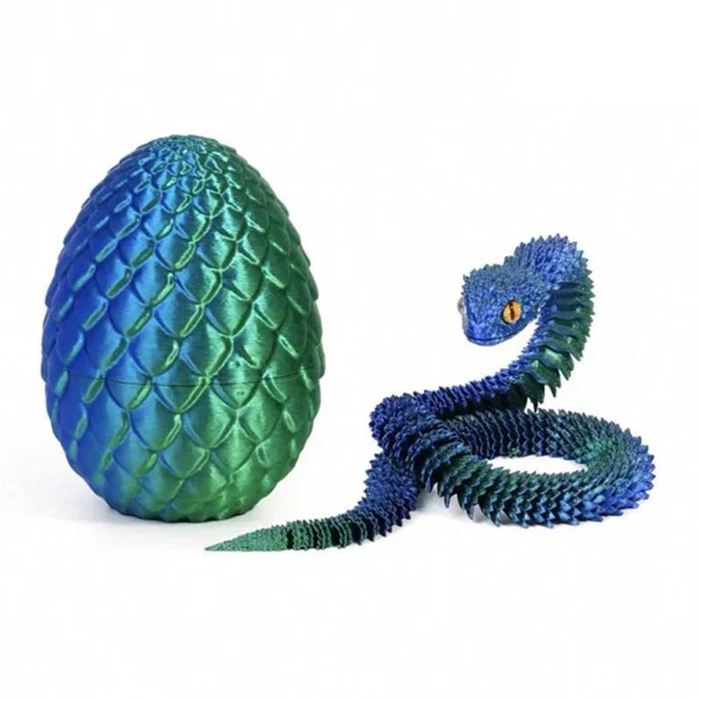 3D Printed Articulated Snake Fidget Toy Movable Joint Desk Ornament Stress Relief Gift 2025 9