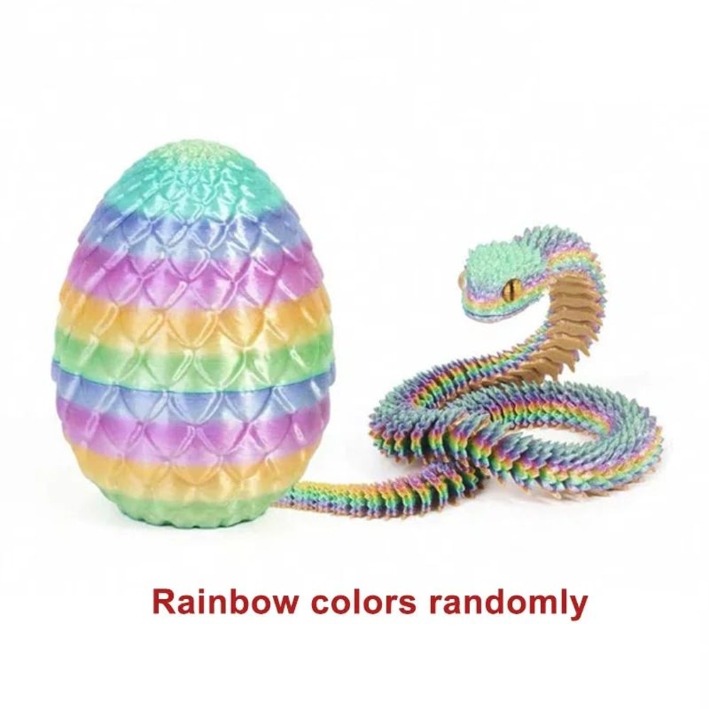 3D Printed Articulated Snake Fidget Toy Movable Joint Desk Ornament Stress Relief Gift 2025 16