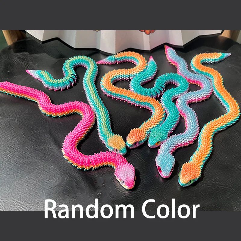 3D Printed Articulated Snake Fidget Toy Movable Joint Desk Ornament Stress Relief Gift 2025 13