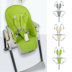 universal baby 5-point safety harness – adjustable pu leather seat belt for highchair & pushchair
