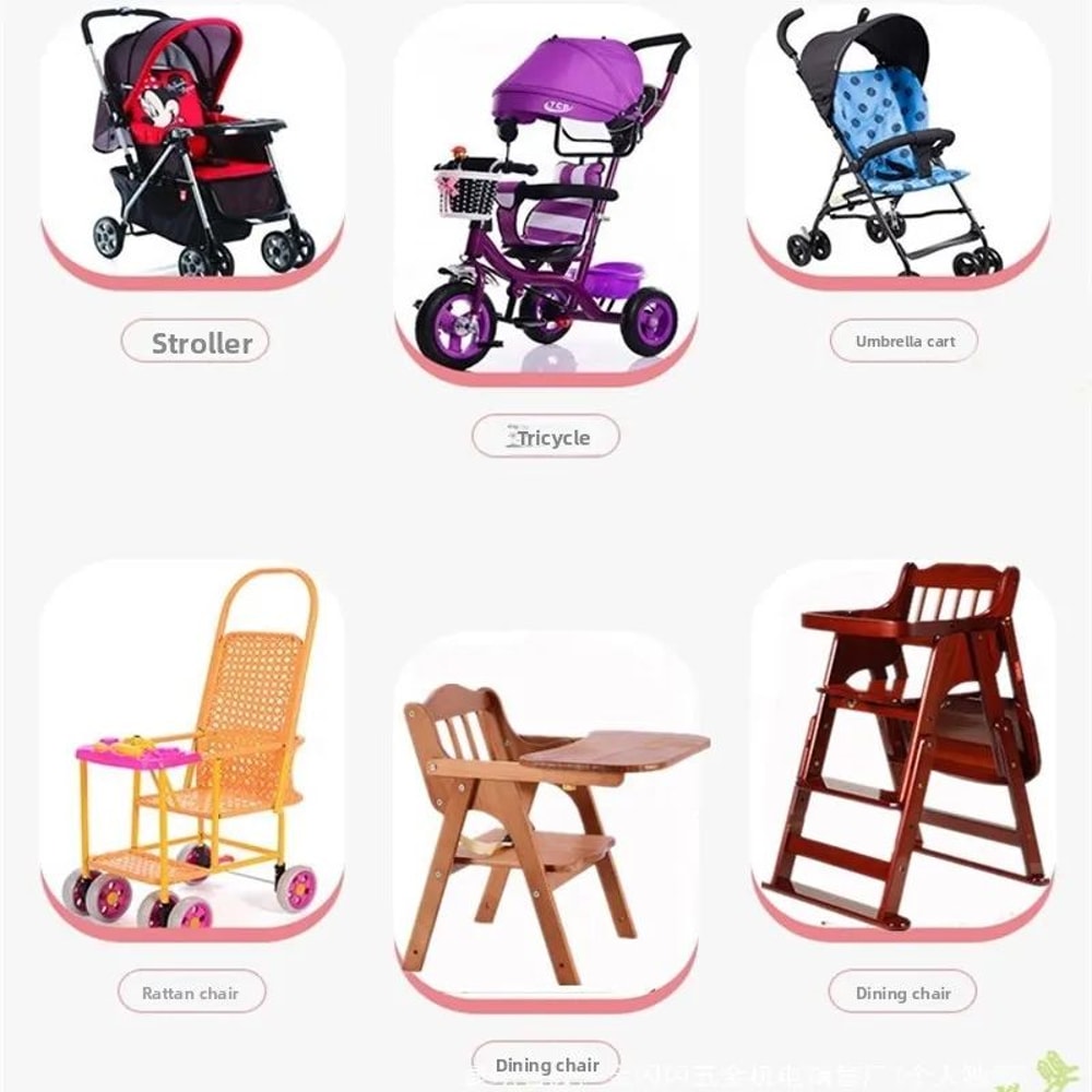 Universal Baby 5Point Safety Harness Adjustable PU Leather Seat Belt For Highchair Pushchair 5