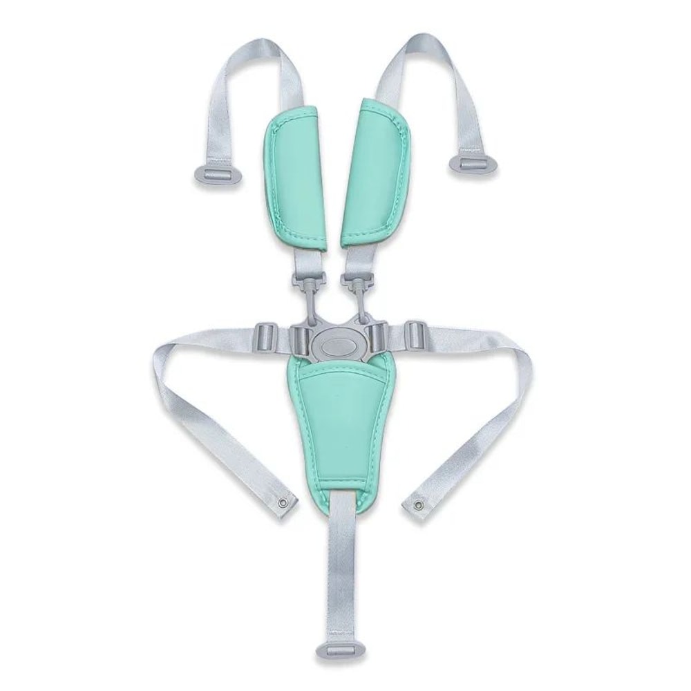 Universal Baby 5Point Safety Harness Adjustable PU Leather Seat Belt For Highchair Pushchair 10