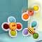 Baby Bath Spinner Toys 3 Pcs Set Suction Cup Rattle Toys For Toddlers Children 1