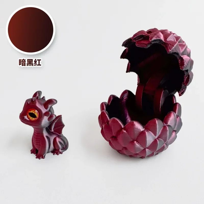 3D Printed Mini Dragon Toy With Eggs Fantasy Collectible Decor Gift For Kids 8