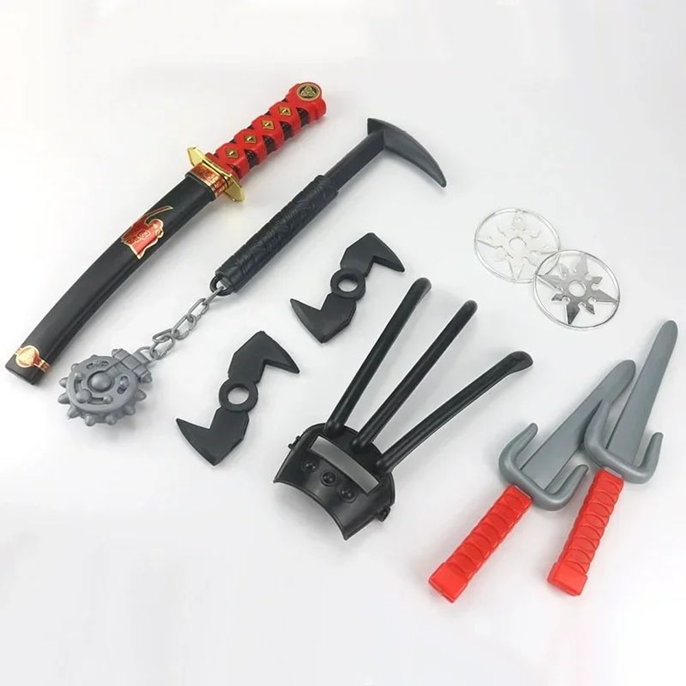 Ninja Costume Toys For Kids Samurai Dagger Toy Knife Ninja Darts Play Set 2