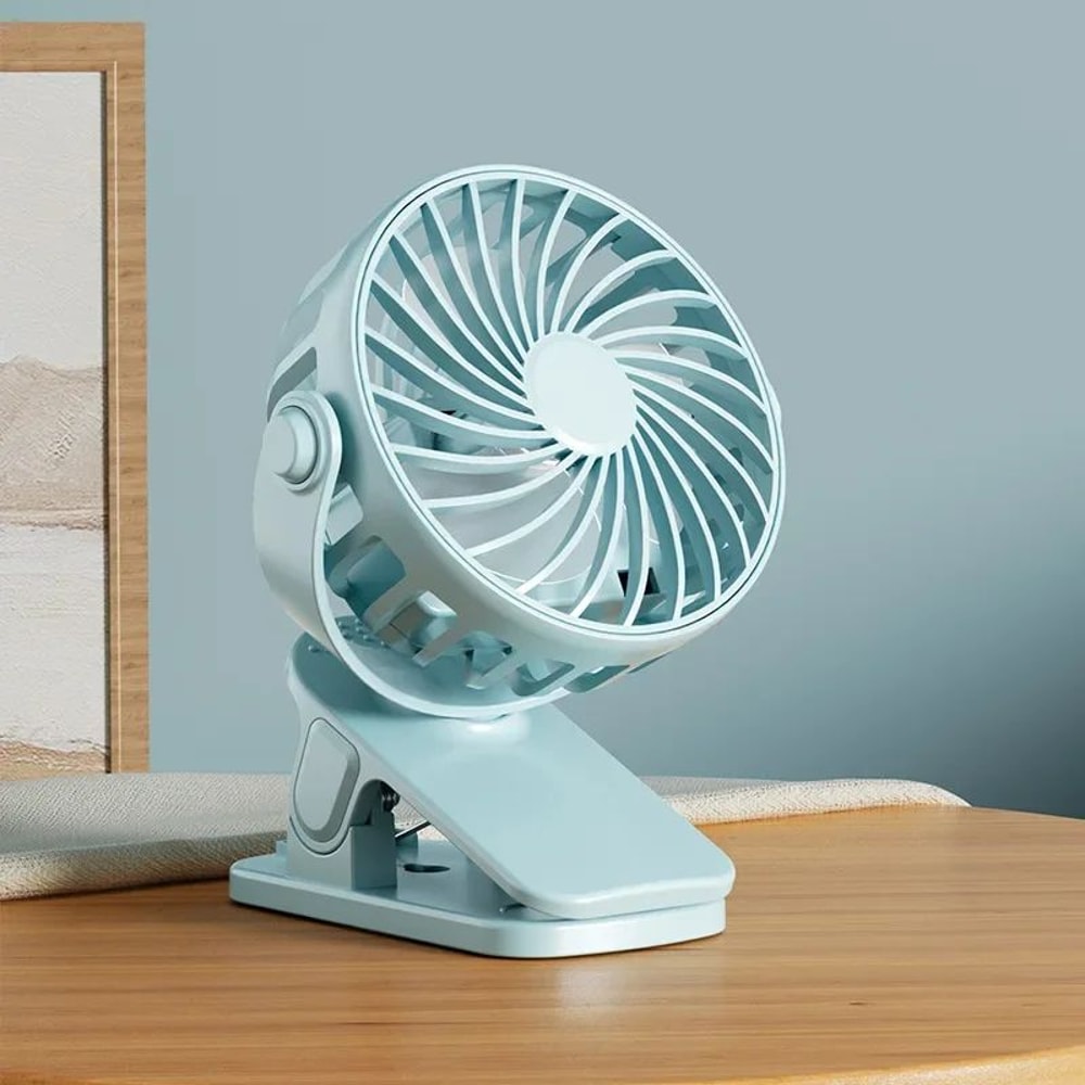 Portable Baby Stroller Fan Rechargeable Clip Fan For Cart High Chair Summer Cooling 6