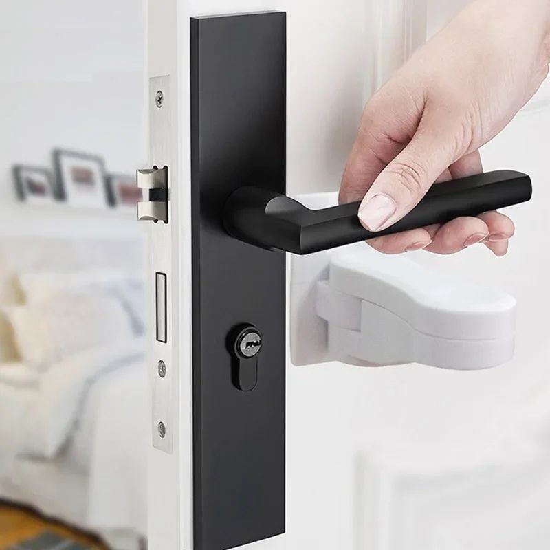 Universal Child Safety Door Lever Lock ABS AntiOpen Handle Protection For Baby Kids 2