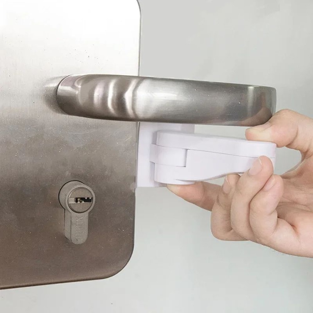Universal Child Safety Door Lever Lock ABS AntiOpen Handle Protection For Baby Kids 3