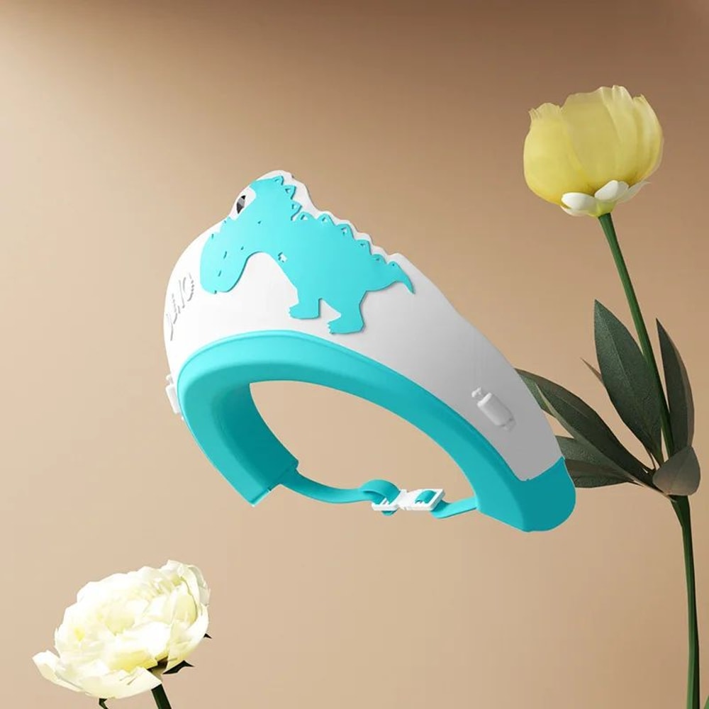 Adjustable Baby Shampoo Cap Dinosaur Cartoon Bath Visor For Infant Hair Eye Ear Protection 8