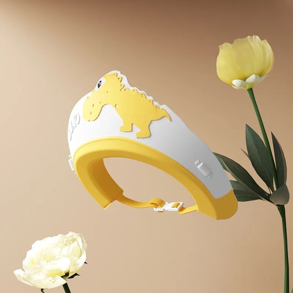Adjustable Baby Shampoo Cap Dinosaur Cartoon Bath Visor For Infant Hair Eye Ear Protection 6