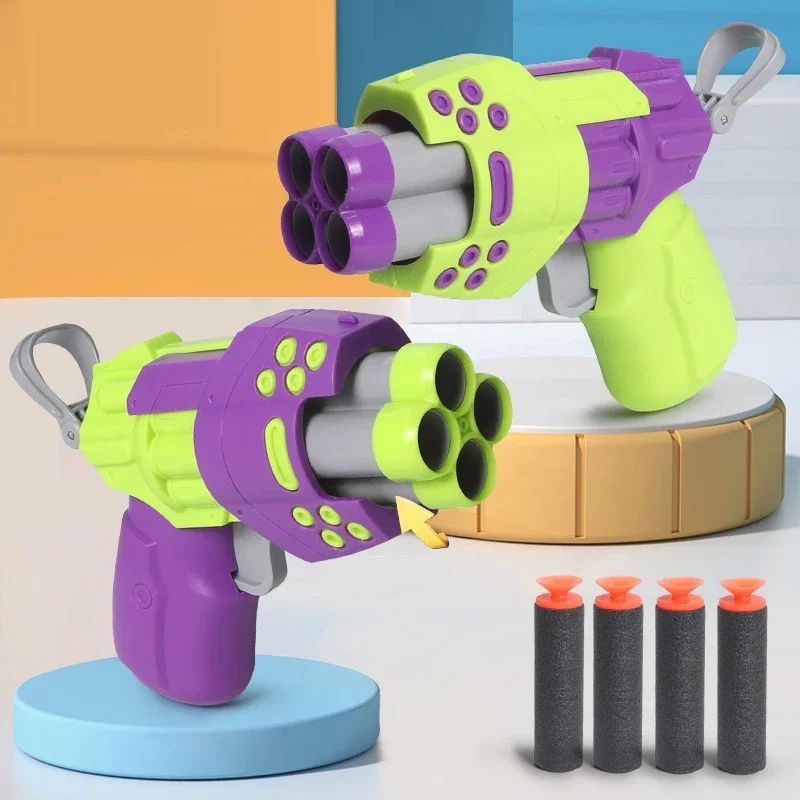 Radish Blaster Foam Dart Toy Gun Soft Bullet Launcher For Safe Play Stress Relief 0
