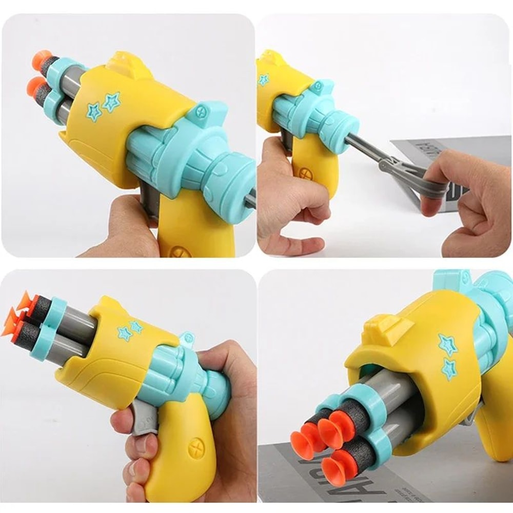 Radish Blaster Foam Dart Toy Gun Soft Bullet Launcher For Safe Play Stress Relief 2