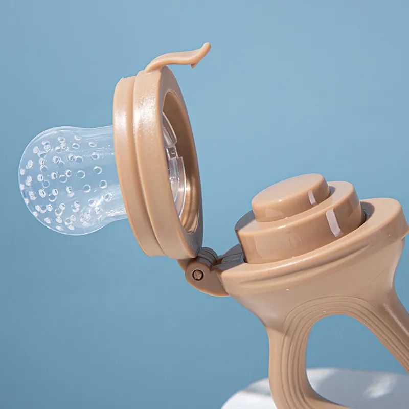 5in1 Baby Fruit Feeder Teething Pacifier Set Silicone Mesh Food Feeder With Interchangeable Nippl 1