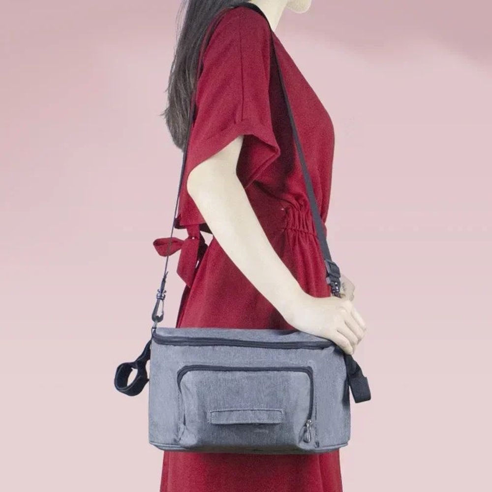 Large Capacity Stroller Organizer Bag Travel Hanging Diaper Bag With Bottle Holders For Baby Prams 1