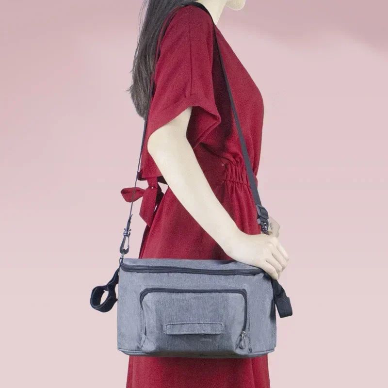 Large Capacity Stroller Organizer Bag Travel Hanging Diaper Bag With Bottle Holders For Baby Prams 1