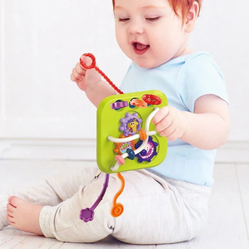 Montessori Sensory Learning Toy For Babies 012 Months Colorful Sorting Blocks For Early Developmen 0