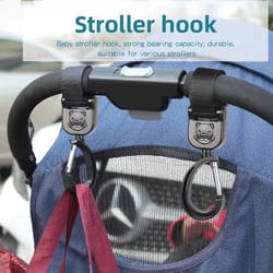 2 pcs stroller hook set – multipurpose shopping bag hooks for baby prams & strollers