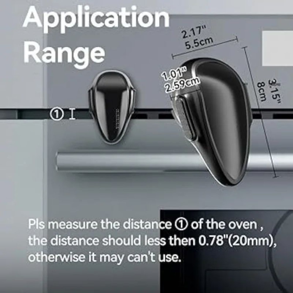 Baby Oven Door Safety Lock Childproof HeatResistant Kitchen Lock For Toddlers 0