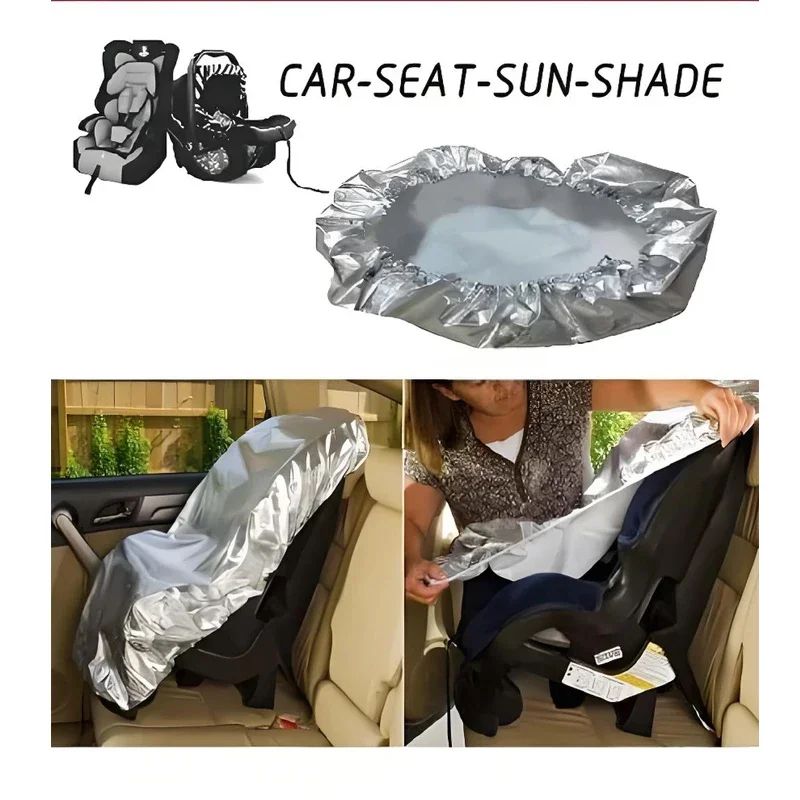 Baby Car Seat Sun Shade Cover UV Protection HeatBlocking Travel Cover For Infants 1
