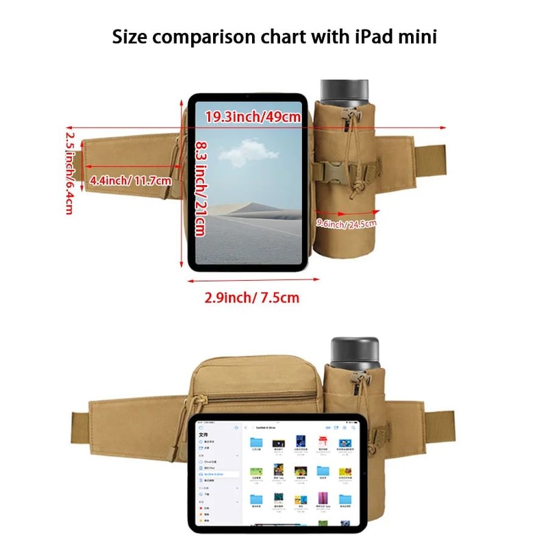 Detachable Sports Water Bottle Waist Bag HandsFree Hydration Belt For Hiking Camping Outdoor Adve 1