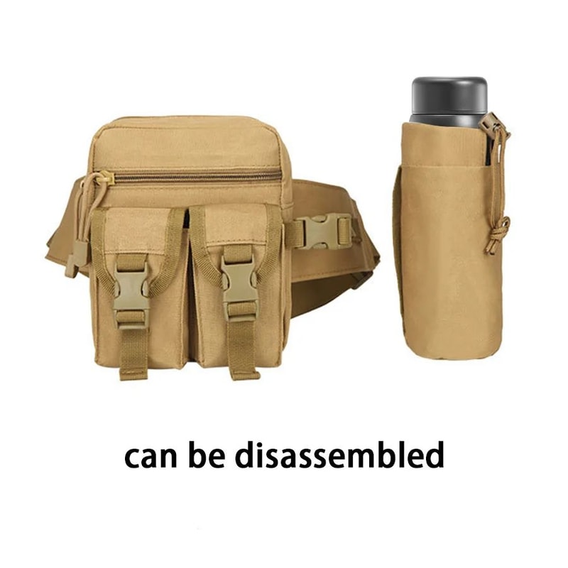 Detachable Sports Water Bottle Waist Bag HandsFree Hydration Belt For Hiking Camping Outdoor Adve 2