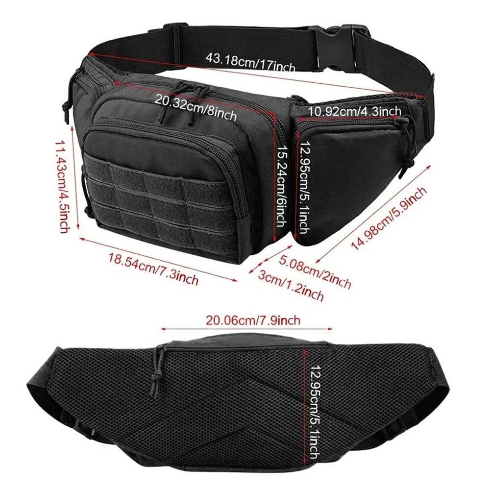 Invisible Waist Pack For Men Slim Multifunctional Outdoor Sports Utility Bag 2