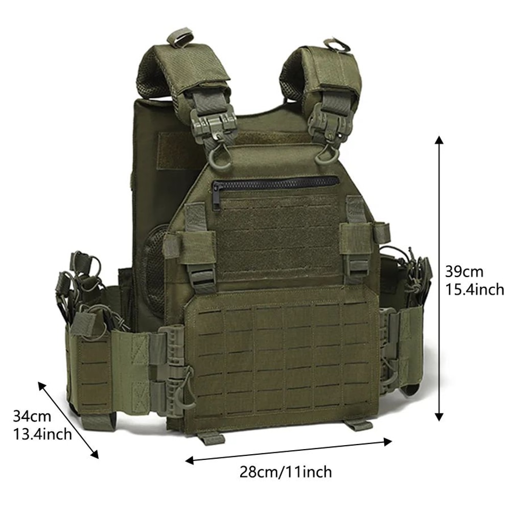 Tactical Training Vest With MOLLE Waterproof WearResistant QuickRelease Outdoor Utility Vest 5