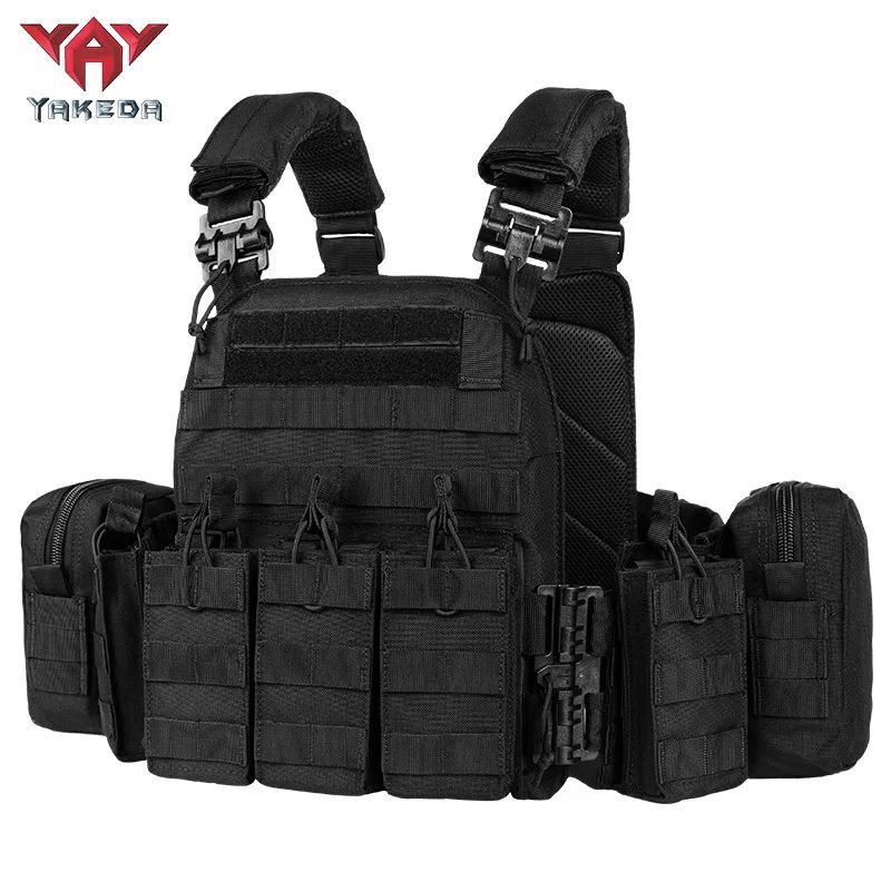 YAKEDA QuickRelease Tactical Training Vest Breathable WearResistant MOLLE Expandable Vest 7