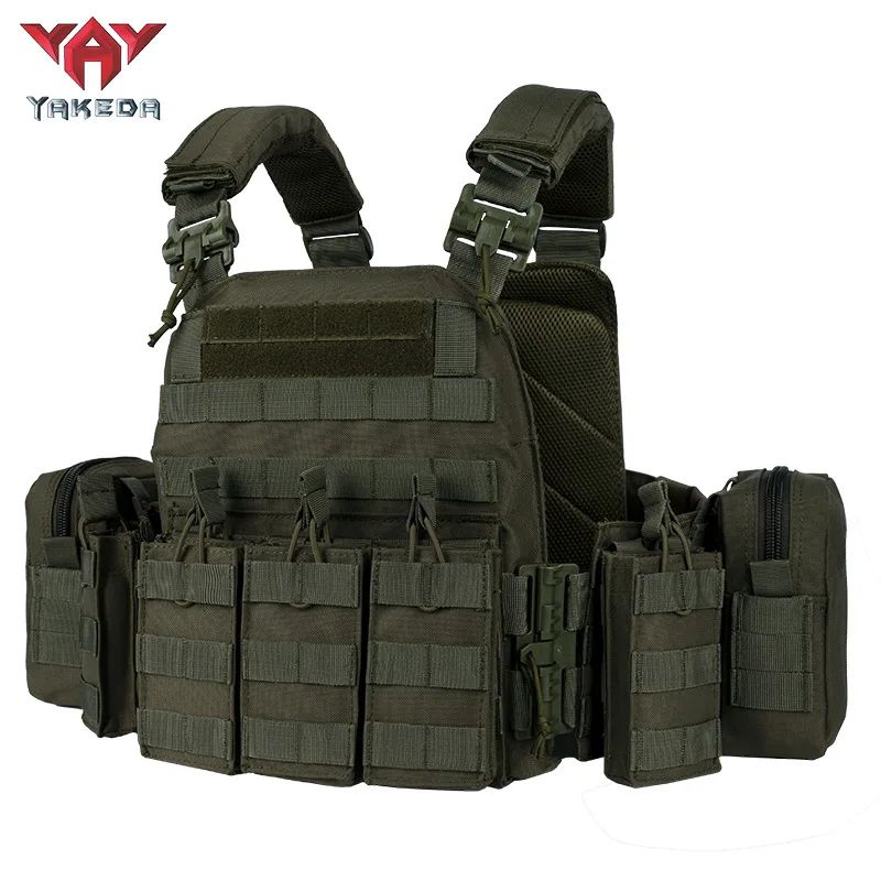 YAKEDA QuickRelease Tactical Training Vest Breathable WearResistant MOLLE Expandable Vest 9
