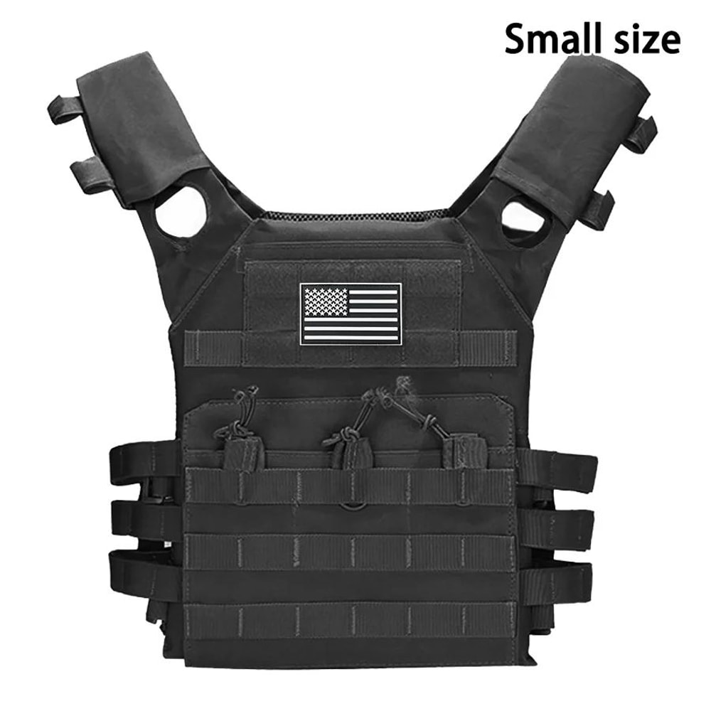 MOLLE Tactical Training JPC Vest Lightweight Multifunctional Outdoor Vest With US Flag Patch 3
