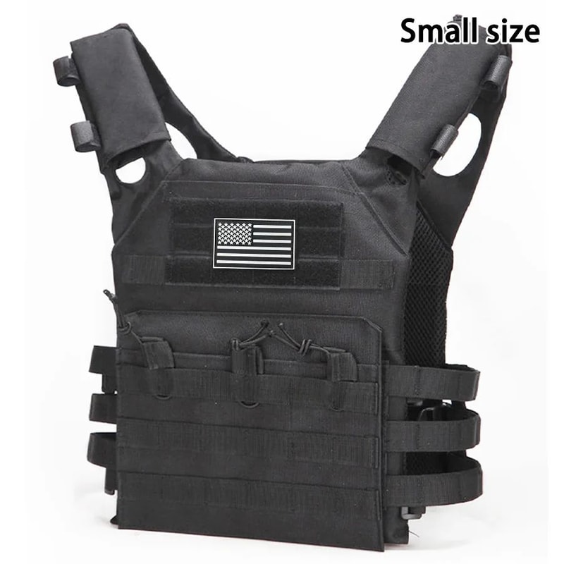 MOLLE Tactical Training JPC Vest Lightweight Multifunctional Outdoor Vest With US Flag Patch 7