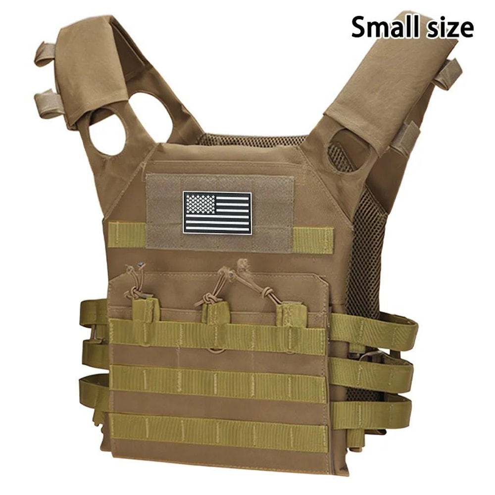 MOLLE Tactical Training JPC Vest Lightweight Multifunctional Outdoor Vest With US Flag Patch 9