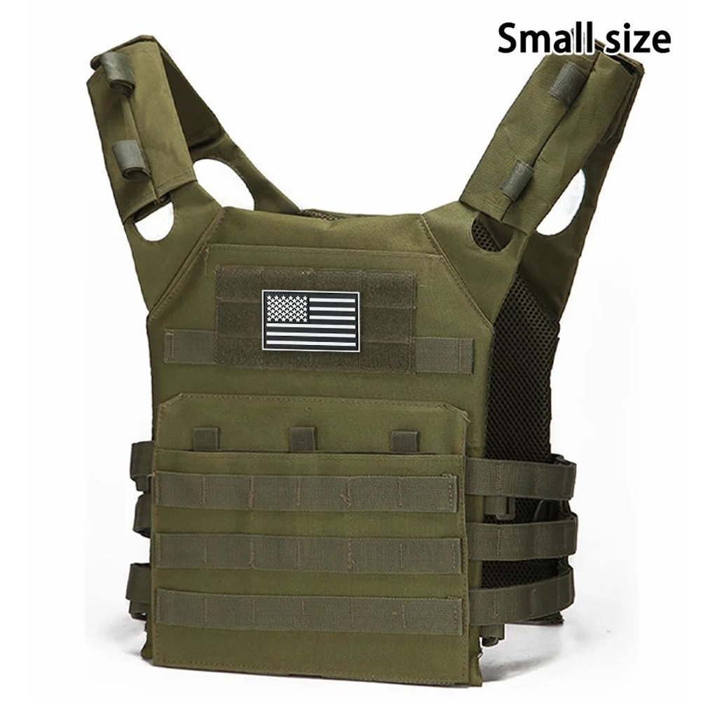 MOLLE Tactical Training JPC Vest Lightweight Multifunctional Outdoor Vest With US Flag Patch 10