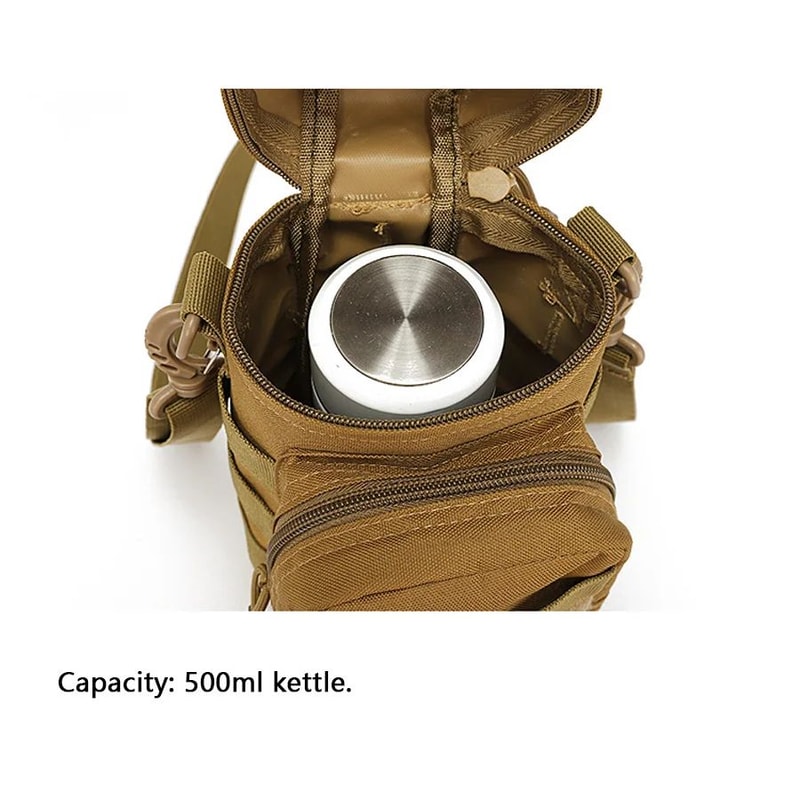 Multifunctional Water Bottle Shoulder Bag Outdoor Hanging Hydration Bag For Camping Cycling Sport 5