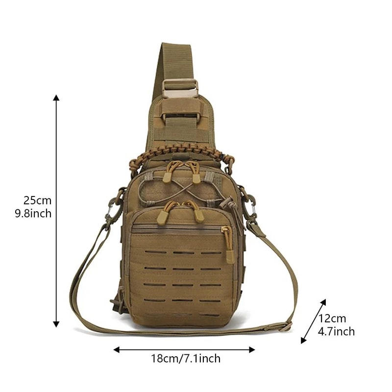 Tactical Camouflage Sling Chest Bag Outdoor Cycling Crossbody Utility Pack 3
