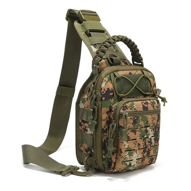 Tactical Camouflage Sling Chest Bag Outdoor Cycling Crossbody Utility Pack 13