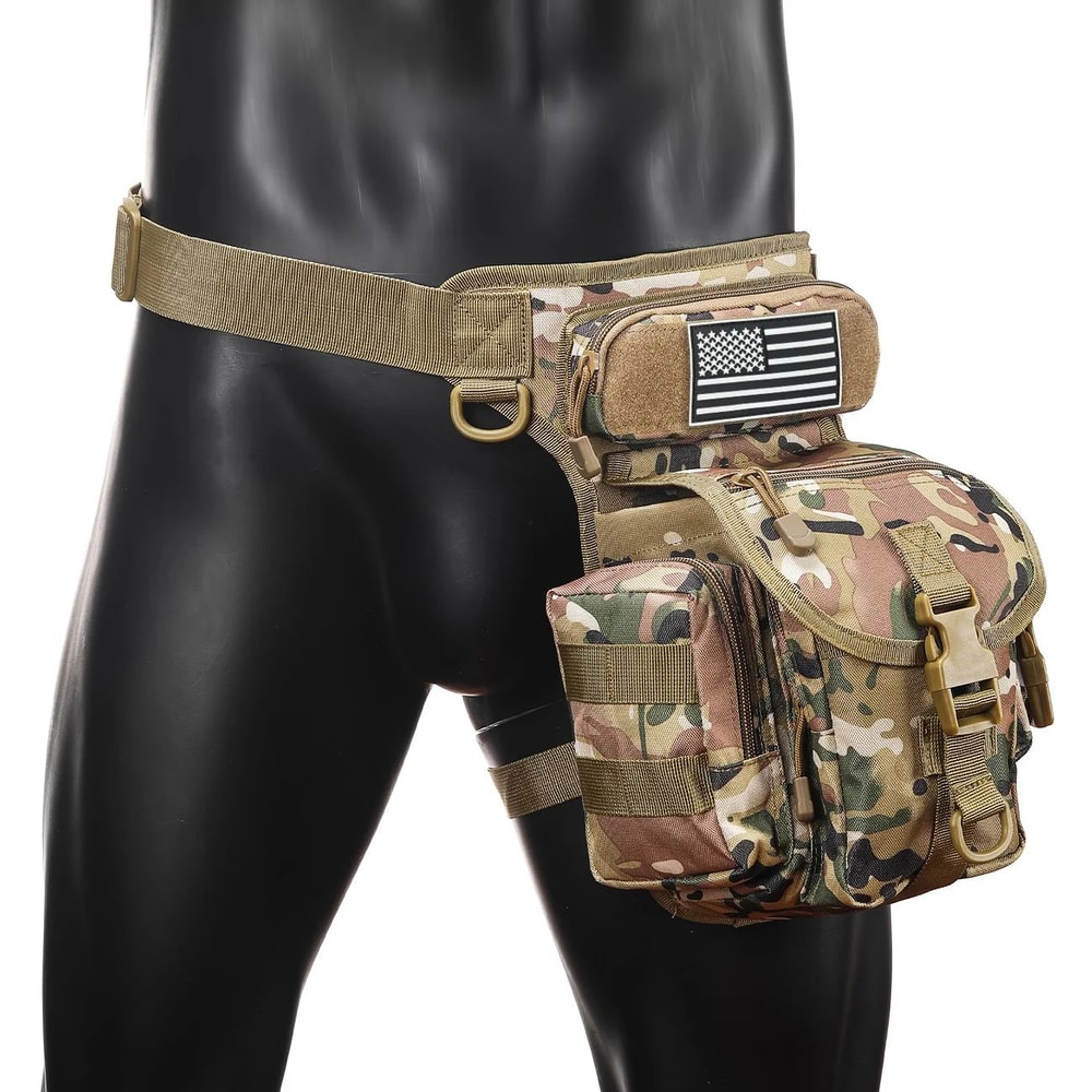 Oxford Cloth Camouflage Tactical Crossbody Leg Bag Waterproof SingleShoulder Photography Sports S 0