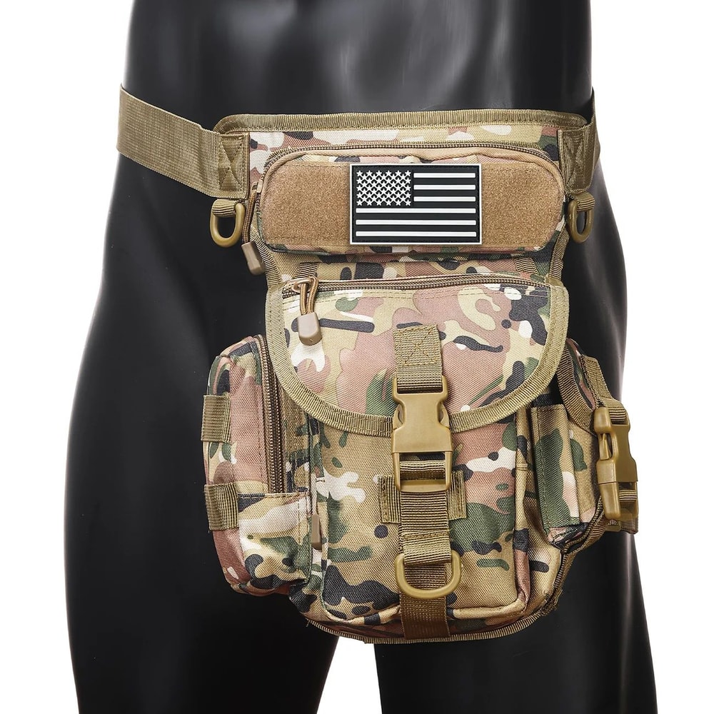 Oxford Cloth Camouflage Tactical Crossbody Leg Bag Waterproof SingleShoulder Photography Sports S 1