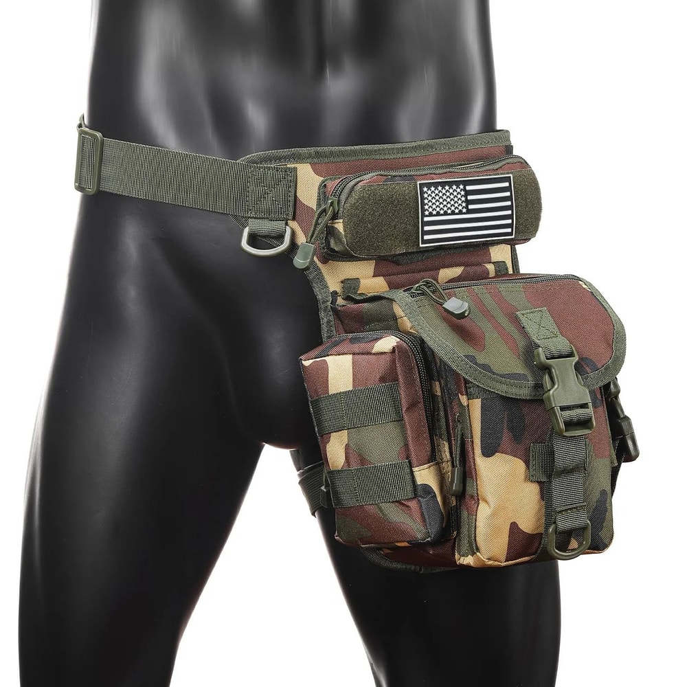 Oxford Cloth Camouflage Tactical Crossbody Leg Bag Waterproof SingleShoulder Photography Sports S 6