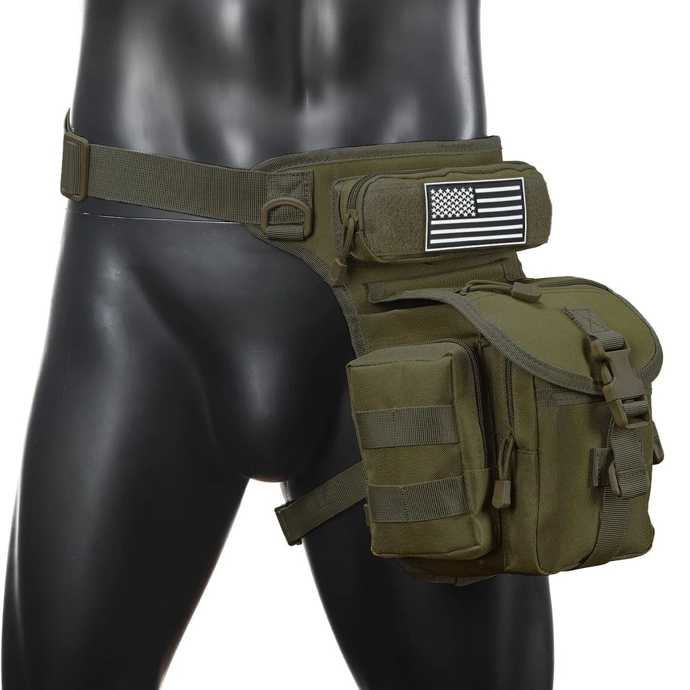 Oxford Cloth Camouflage Tactical Crossbody Leg Bag Waterproof SingleShoulder Photography Sports S 9