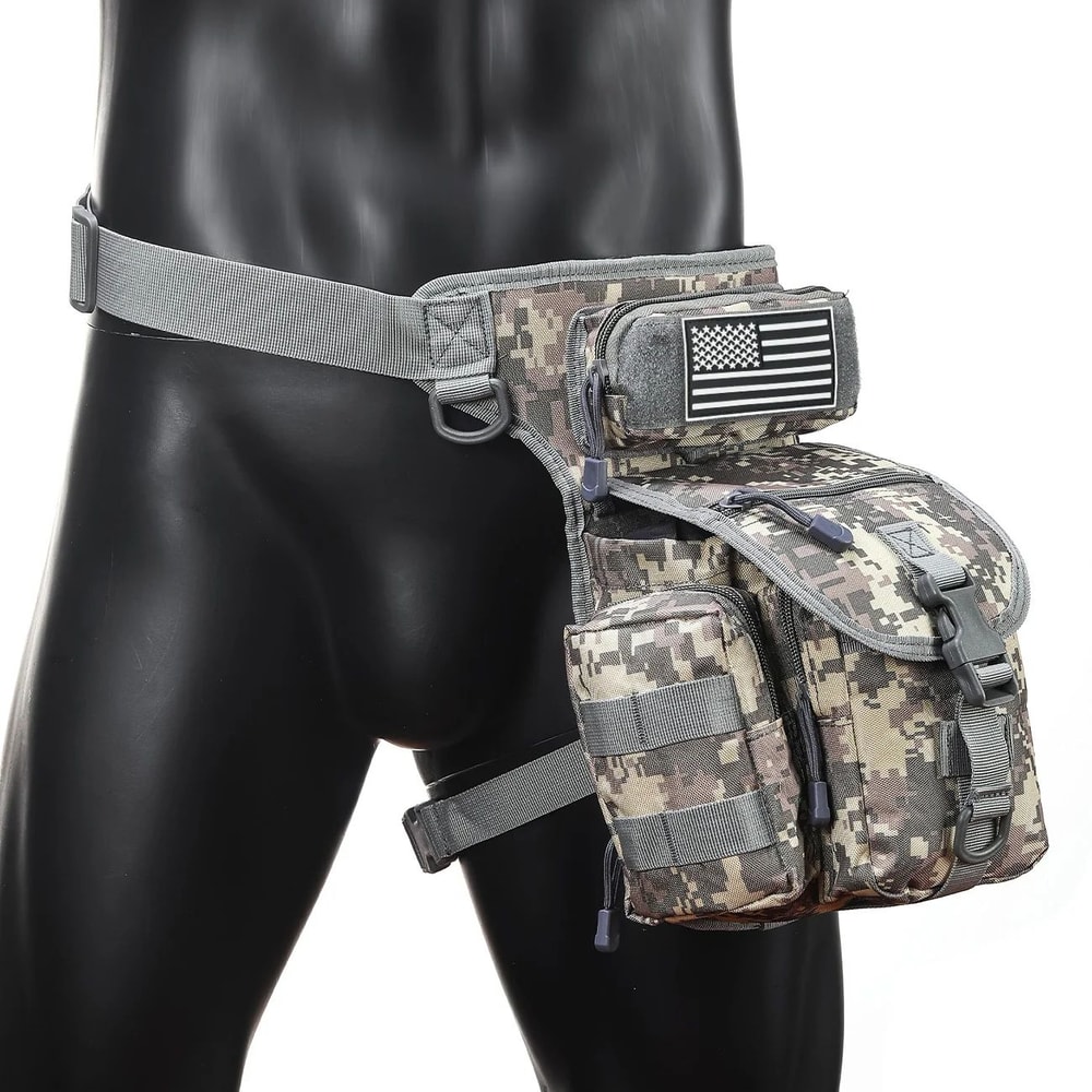 Oxford Cloth Camouflage Tactical Crossbody Leg Bag Waterproof SingleShoulder Photography Sports S 11