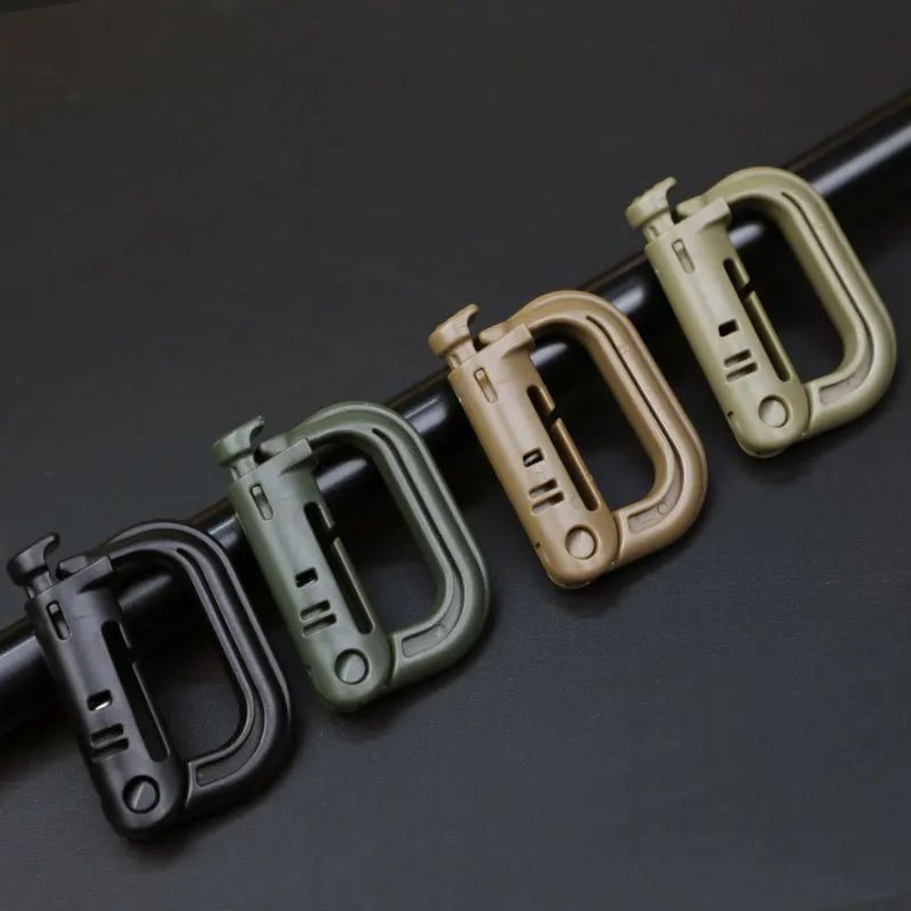HeavyDuty Mountaineering DType Buckle Outdoor Climbing Hiking Camping Gear Clip 1